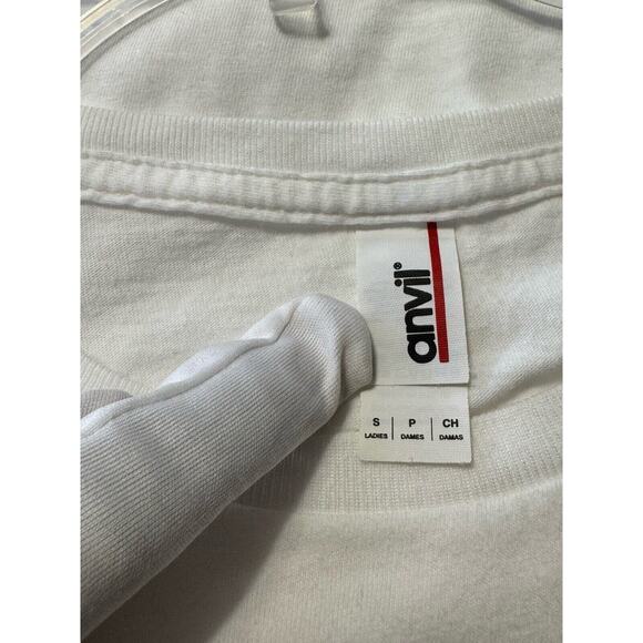 Anvil Graphic T-Shirt Black White Gold S P unique Eclectic 73-40 - Picture 7 of 10